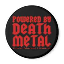 powered by Death metal Refrigerator Magnet