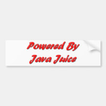 Powered By Java Juice Bumper Stickers