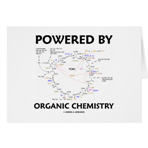 Powered By Organic Chemistry (Krebs Cycle) Greeting Cards