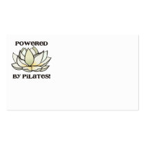 Powered By Pilates Lotus Business Card Templates