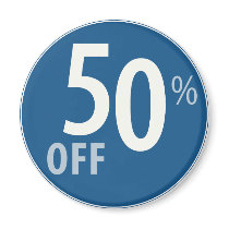 Powerful 50% OFF SALE Sign - Magnets