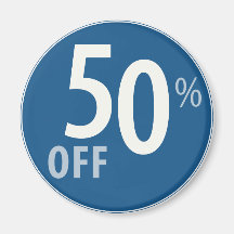 Powerful 50% OFF SALE Sign - Magnets