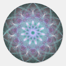 Powerful High Blue Energy Mandala Sticker