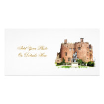 POWYS CASTLE WALES UK CUSTOMISED PHOTO CARD