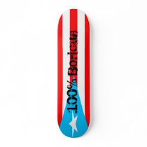 PR skateboard, 100% Boricua