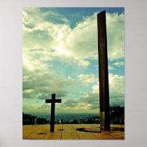 Praça do papa, Belo Horizonte, Brazil Poster
