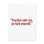 "Practice safe sex... postcards