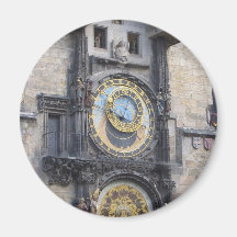 Prague Astronomical Clock In The Old Town Square Refrigerator Magnet