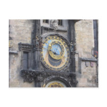Prague Astronomical Clock In The Old Town Square Post Card