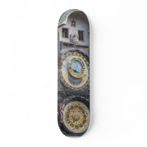 Prague Astronomical Clock In The Old Town Square Skateboard Deck