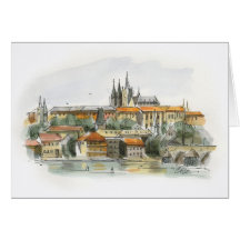 Prague Castle note card