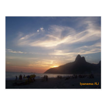 Praia de Ipanema Cartão Postal