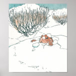 Prairie Dog Pops Out of the Snow Posters