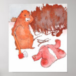 Prairie Dog with Axe and Ruined Red Coat Posters