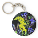 Prairie gentian and Grey goldenrod keychains