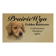 PrairieWyn Golden Retriever Business Cards