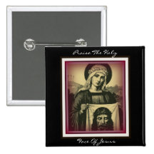 praise the holy face of jesus buttons
