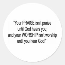 Praise & Worship Sticker