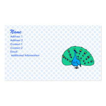 Pran Peacock Business Card