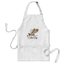 Prancer Reindeer Christmas T-shirts and Gifts Apron