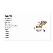 Prancer Reindeer Christmas T-shirts and Gifts Business Card