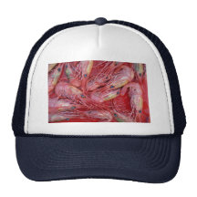 Prawns of British Columbia, Canada texture Hats