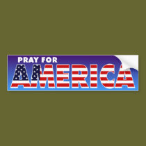 Pray for America bumper stickers