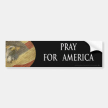 PRAY FOR AMERICA BUMPER STICKER
