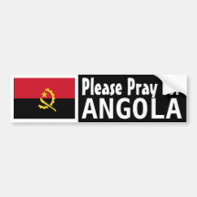 Pray for Angola Bumper Stickers