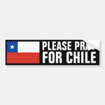 Pray for Chile Bumper Sticker