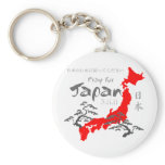 Pray for Japan keychains