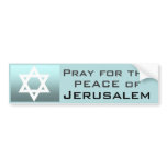 'Pray for the Peace of Jerusalem' Bumper Sticker
