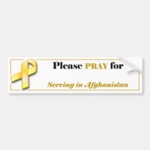 Pray for your Soldier in Afghanistan Bumper Sticker