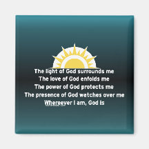 Prayer of Protection Fridge Magnet