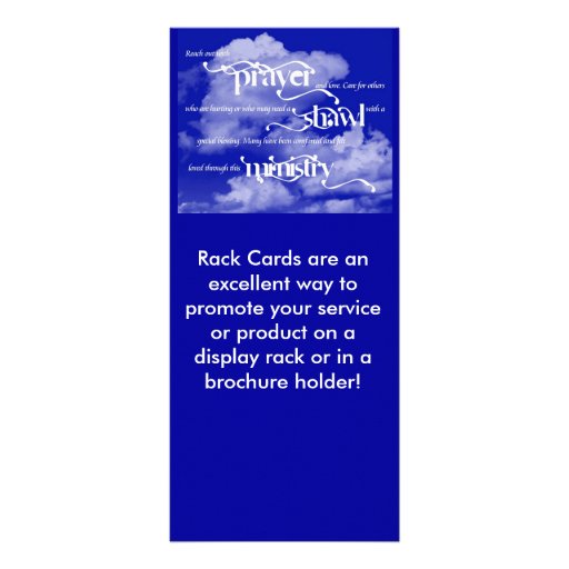 prayer shawl Ministry, Rack Card template | Zazzle