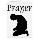 Prayer Silhouette Greeting Cards