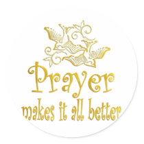 Prayer stickers
