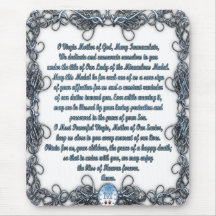 Prayer to the Miraculous Medal Mousepad