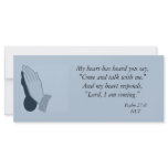 prayerhands, My heart has heard you say,"Come a... Rack Card Design