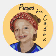 Prayers For Caden Stickers