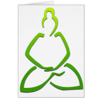 Praying Buddha Greeting Card
