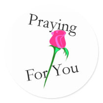 Praying for you sticker