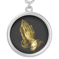 Praying hands necklaces