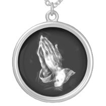 Praying hands necklaces