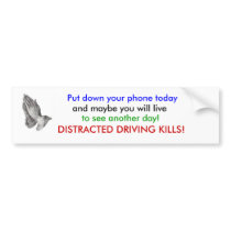 praying hands, Put down your phone today , and ... Bumper Sticker