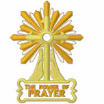 Praying Hands With Cross embroidered shirts