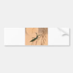 Praying Mantis and the Moon Japanese Art c. 1800s Bumper Sticker