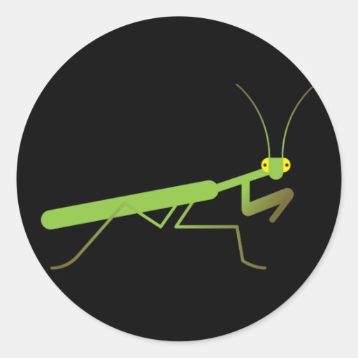 Praying mantis sticker