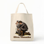 Praying Pilgrims Tote Bag