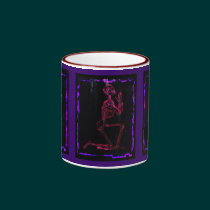Praying Skeleton, Gothic Modern Art, Fantasy mugs